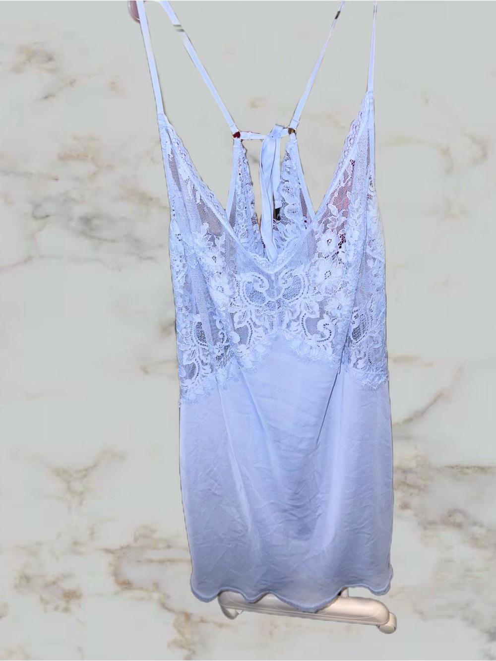 Adore Me light blue lingerie slip
